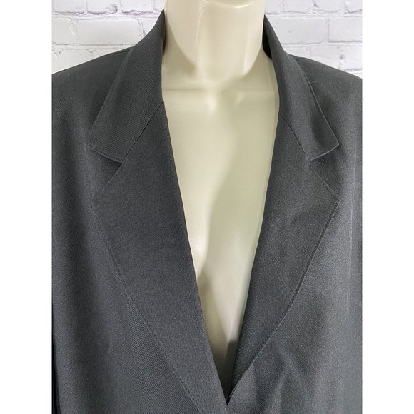 Classic Collection Vintage Black Single Button Womens Blazer Jacket Size 10 - Picture 5 of 9